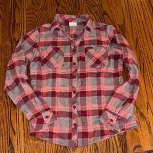 Columbia Plaid Button-Up Shirt